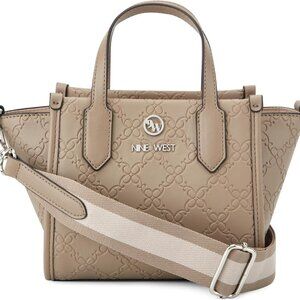 Shonda Carryall Womens Cotton Blend Lined Tote Zipper Closure Everyday Use